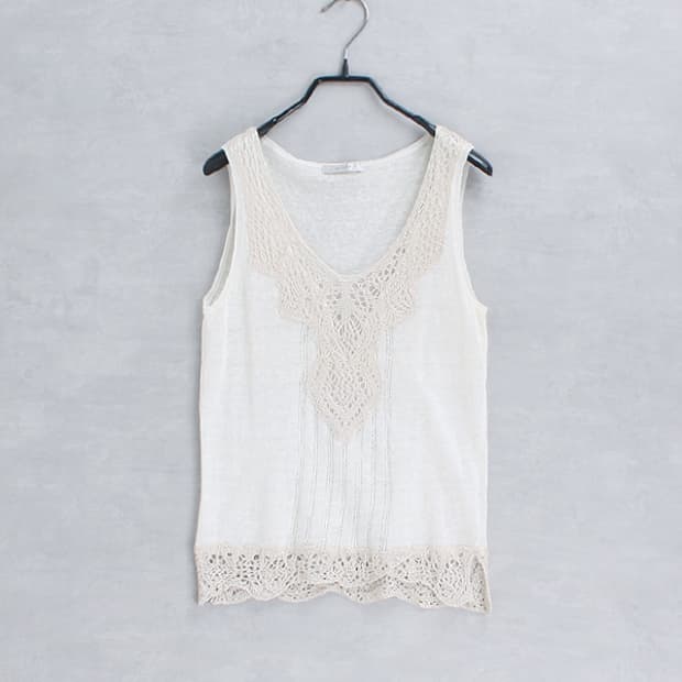 ARTISAN linen sleeveless _ S4951