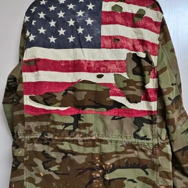 랄프로렌 데님엔서플라이 성조기 야상