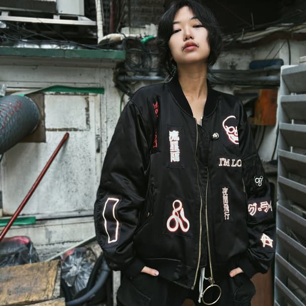 혜인 서 15fw 패치 디테일 봄버 자켓