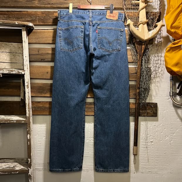 [33]00's 리바이스 USA 501 미디엄블루 데님 팬츠