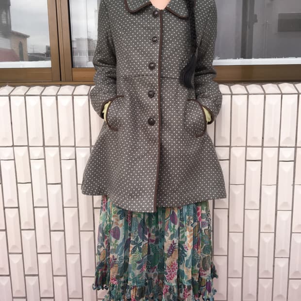 Axes femme dot pattern coat