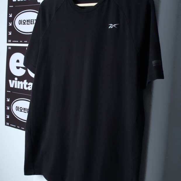 (L-XL) 리복 반팔 티셔츠 나그랑 블랙 올드스쿨-H32586