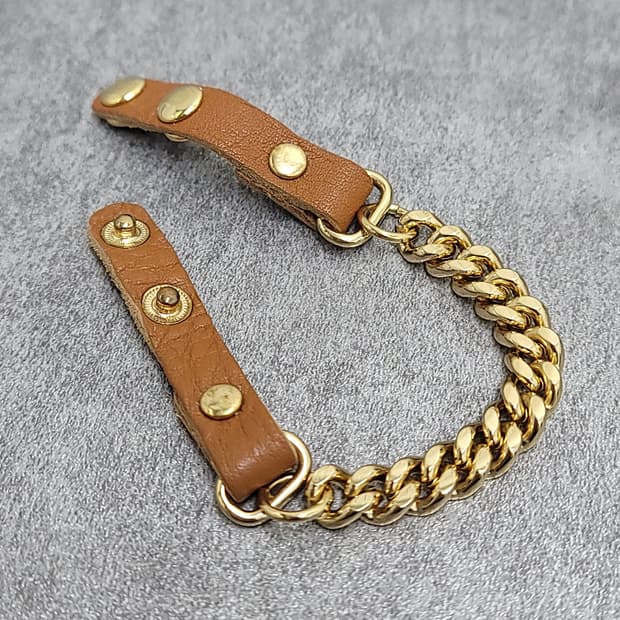 chain leather bracelet