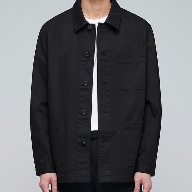무신사스탠다드 레일로드 워크웨어 자켓 블랙 XL