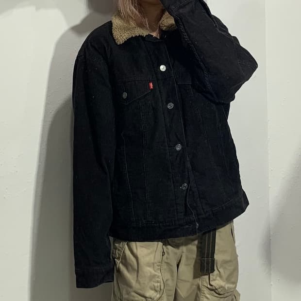 리바이스 70520 코듀로이 세르파 자켓