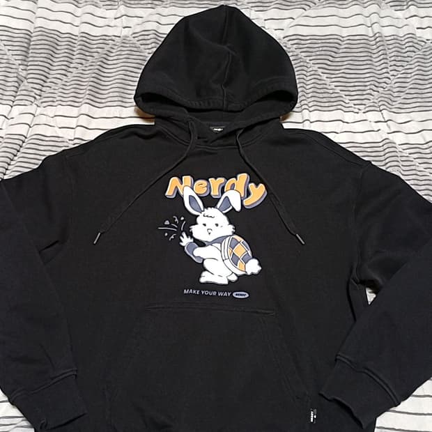 널디 오버핏후드 M 여성66 가슴56 기장63