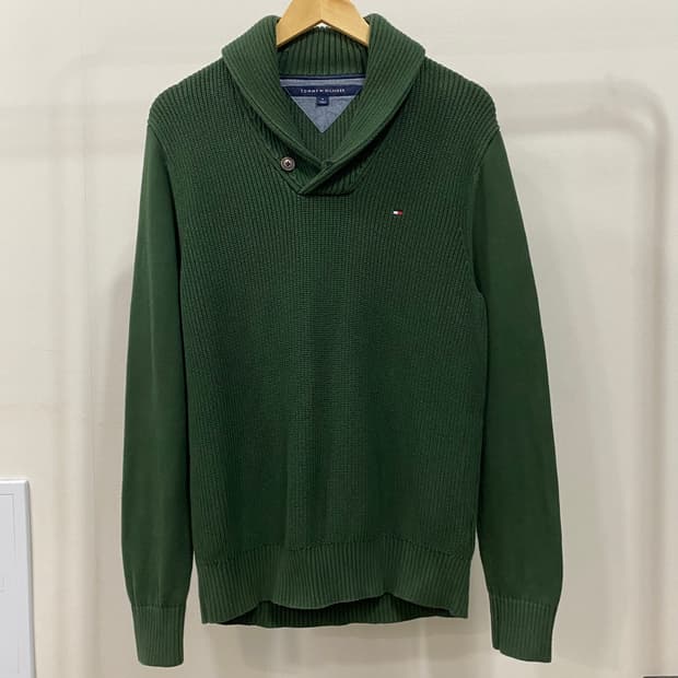 타미힐피거 숄카라 니트
