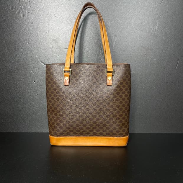 CELINE 셀린느 마카담 모노그램 빈티지 토트 숄더 백