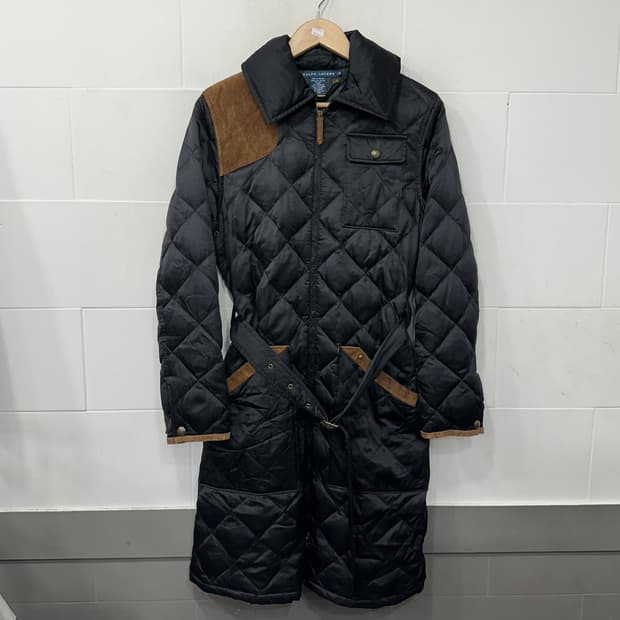 폴로 랄포르렌 롱 퀄팅 자켓