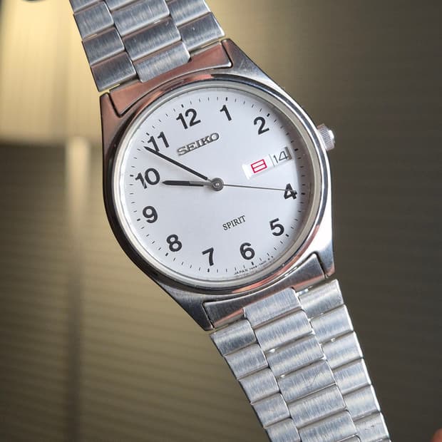 90's Seiko Arabic Index Quartz Daydate