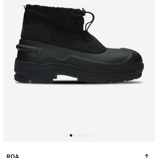 [42] 로아 로우 탑 루버 부츠 블랙