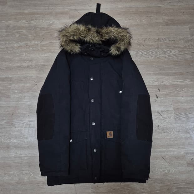 칼하트 퍼후드 야상 롱패딩 트래퍼 파카 S(90)