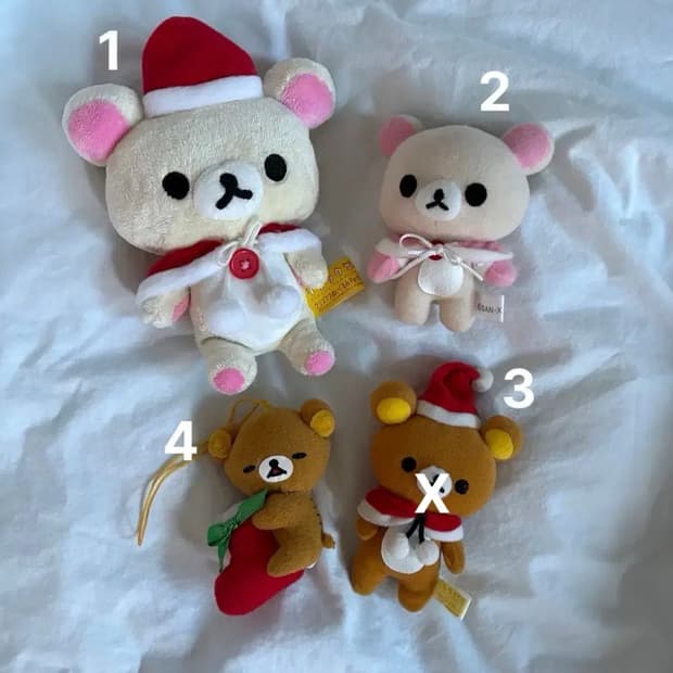 리락쿠마 코리락쿠마 크리스마스 인형 키링