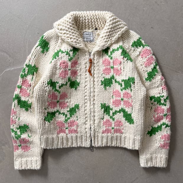 Urbanic30 Plumeria Handmade Cardigan