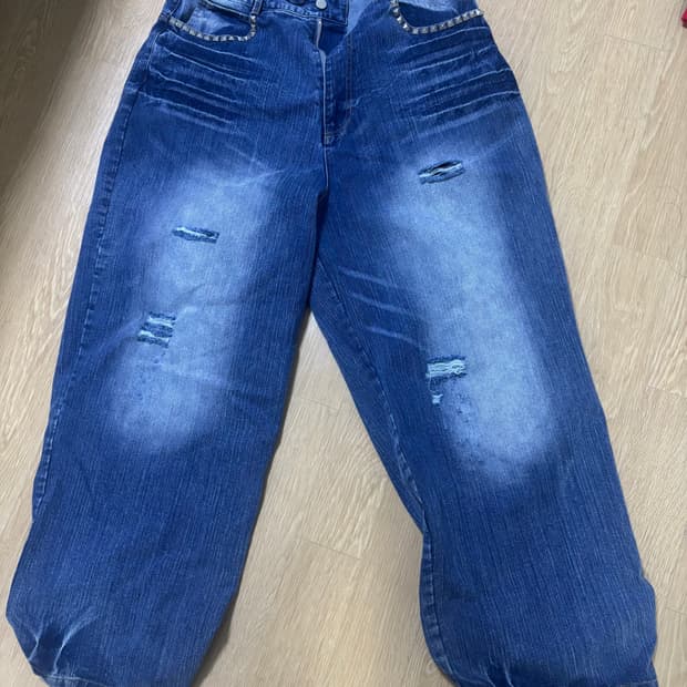 B.access Totem Logo Baggy Wide Jean 2사이즈