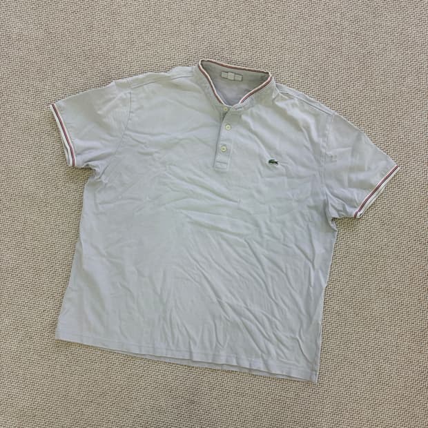 XL 라코스테 차이나카라 반팔 카라티 0716D1