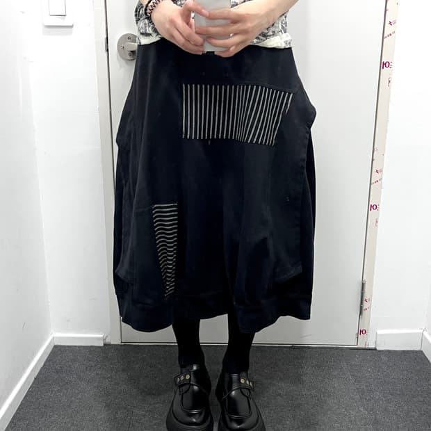 꼼데 트리콧맛 벌룬핏 스커트 치마