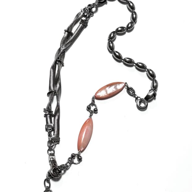 Orange Mix Chain Necklace
