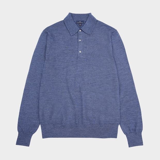 [새상품] 브룩스 브라더스 메리노울 롱슬리브 폴로 스웨터