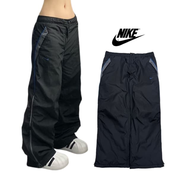 나이키 00s 스우시 올드스쿨 와이드 바람막이 트랙팬츠