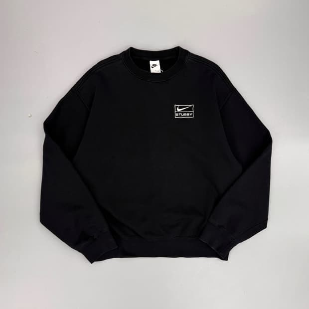 나이키 NRG x 스투시 루즈핏 워시드 플리스 크루넥 스웻셔츠