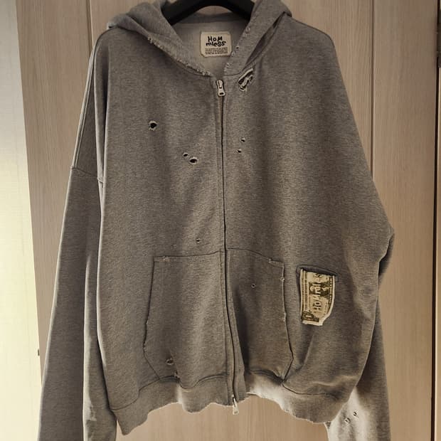[2] 홈리스 빌포켓 후드 집업 그레이 집업 후드