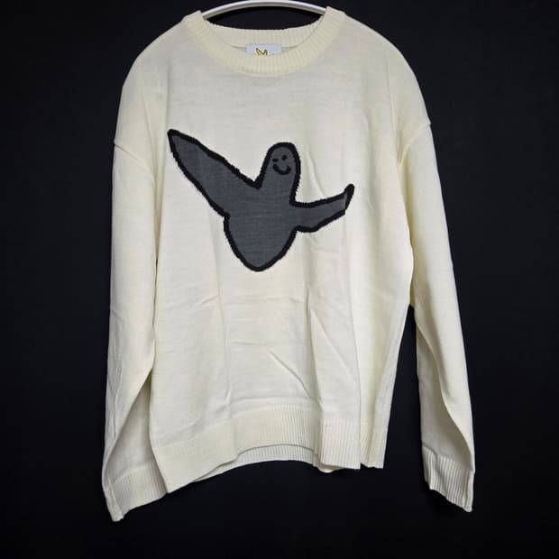 마크곤잘레스 와릿이즌 빅엔젤 크루넥 니트 아이보리(S사이즈)
