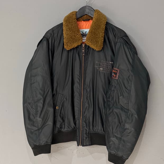 90s 맥호프 타입 M-35 다운 봄버자켓 