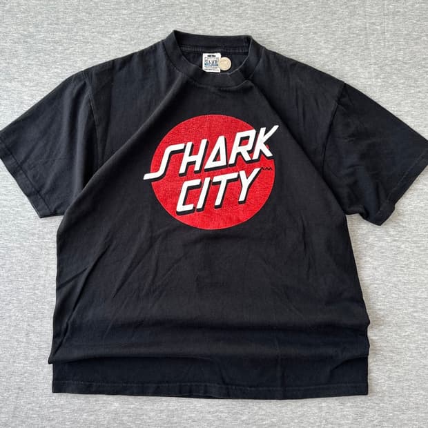 [90s] 프로클럽 'Shark City' 그래픽 티셔츠