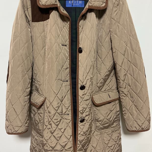KEITH LONDON 퀼팅 자켓 베이지