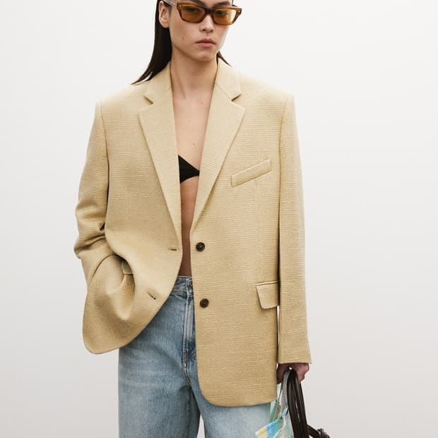 [할인] 렉토 RECTO 오버사이즈 싱글 자켓 카키 베이지