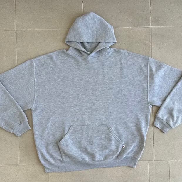 90s 빈티지 러셀 후드 그레이 XXL