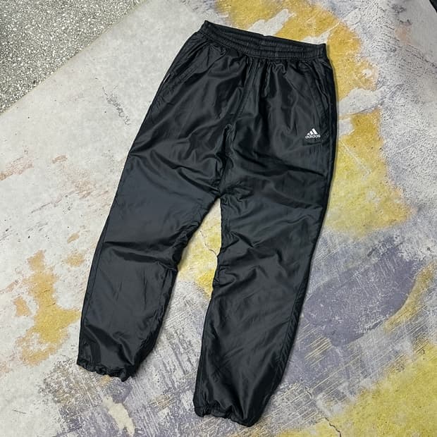 아디다스 나일론 패딩 조거팬츠 L