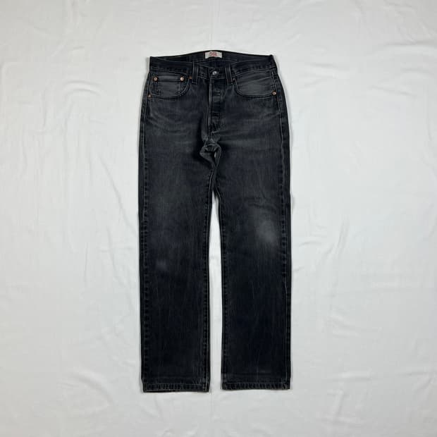 리바이스 levis 501 블랙 데님 청바지