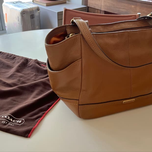 COACH 코치 파크 레더 캐리올 숄더백 (F23284)