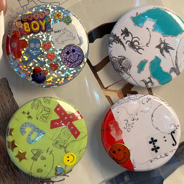 뱃지 브로치 핀버튼 (4ea 1set)