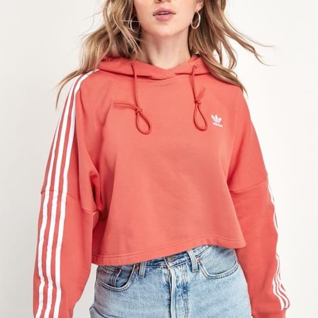 후드티 핑크 후디 크롭 아디다스