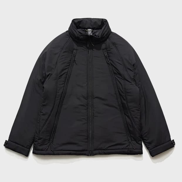 언어펙티드 패디드 오블리크 집업 점퍼