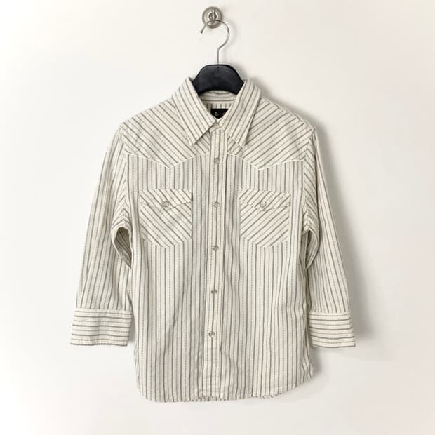 [Lee] crop sleeve western shirt 