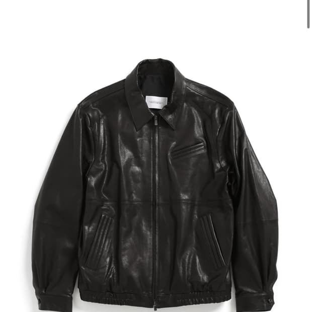 (구매) 해칭룸 볼륨 레더 자켓