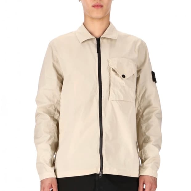 (새제품) 스톤 코튼 개버딘 오버셔츠 스투코 - 23FW(XL)
