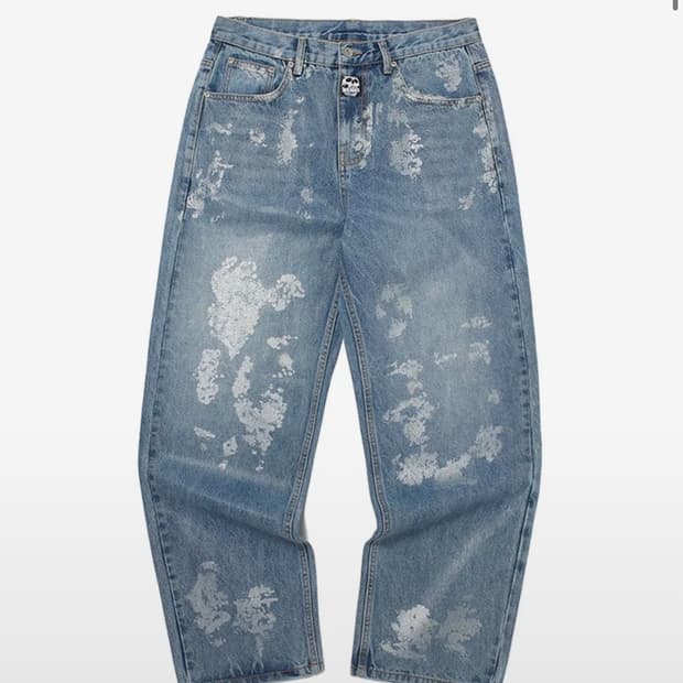 위캔더스 스컬 데님 팬츠 M