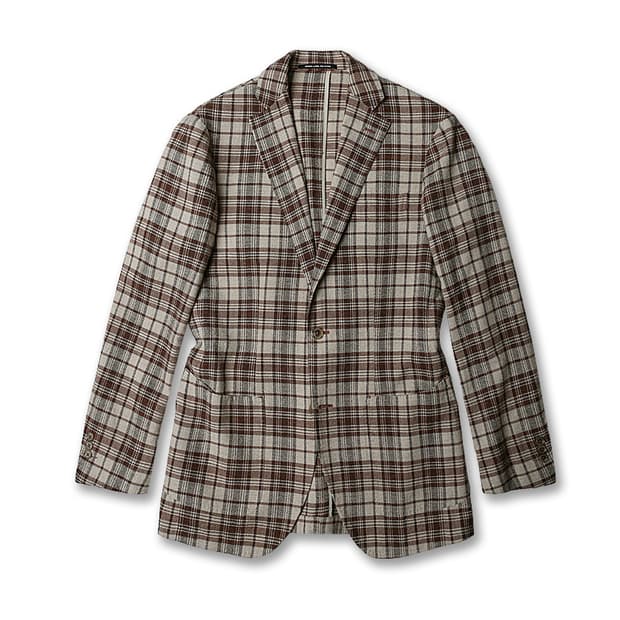 링자켓 X 그린 라벨 릴렉싱 [Sartoria Ring] 체크 스포츠자켓