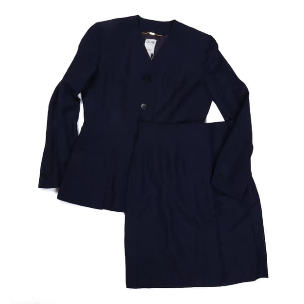 Celine Non-Collar Blazer Set-up