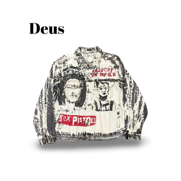 (100)듀스섹스피스톨즈데님자켓
