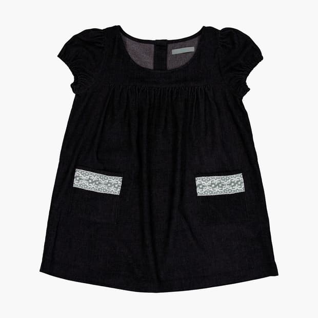 나비버스 메모 드레스 차콜