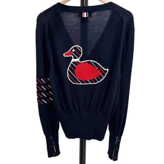 [4]톰브라운 사선완장 덕 가디건