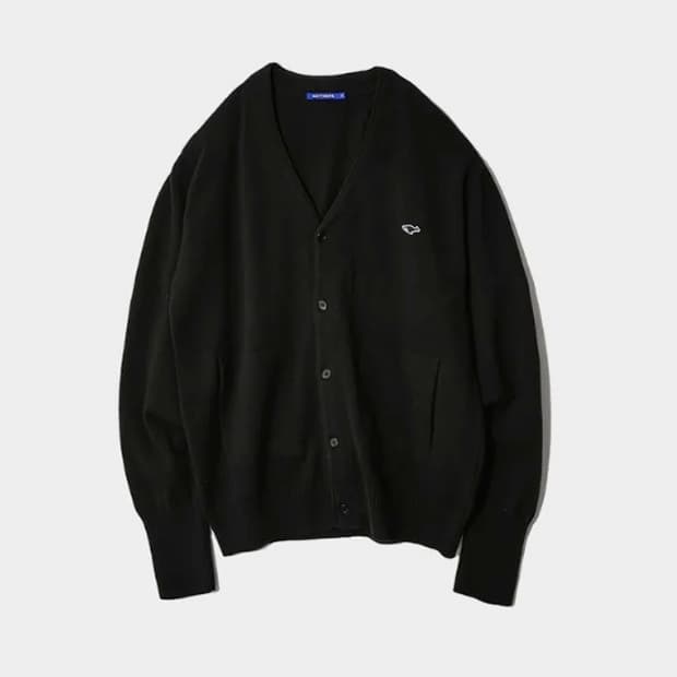 네이더스 메리노 울 가디건 블랙/그레이 5사이즈