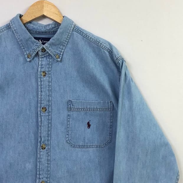 폴로 데님 청남방 셔츠