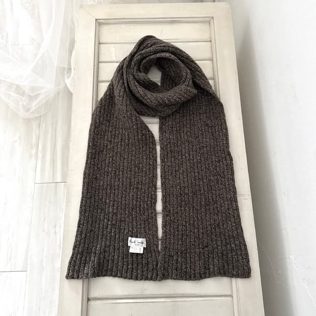 Paul smith mute brown wool muffler 